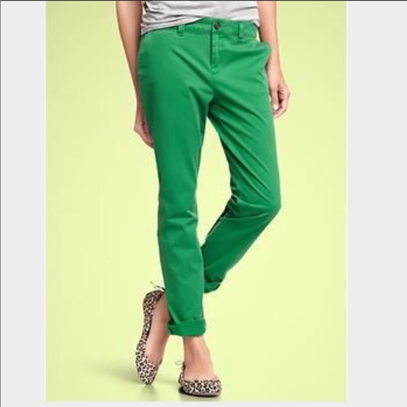 GAP Pants & Jumpsuits Khakis By Gap Green Brokenin Straight Pants